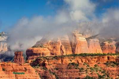 Sedona Red Rocks in the Clouds 580