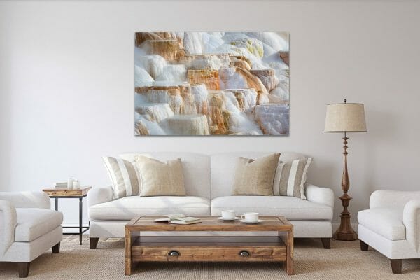 MAMMOTH HOT SPRINGS OVER COUCH