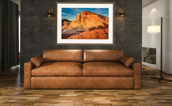 VALLEY OF FIRE IN LIVING ROOM