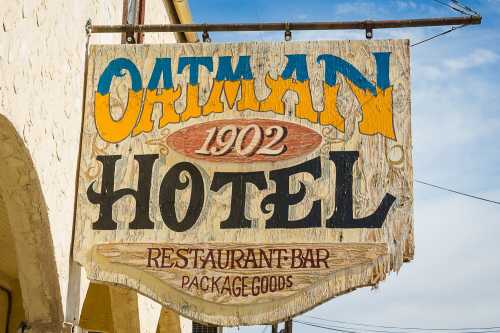 Oatman Hotel Sign